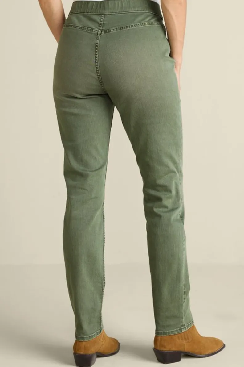 Vaqueros Entorno Suave - Denim Elástico Premium con Cierre Fácil y Corte Delgado Ultra Cómodo
