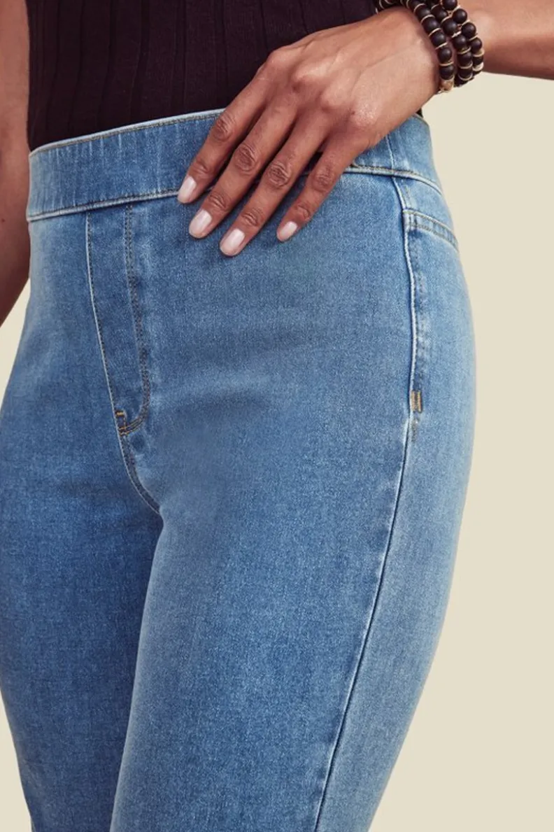 Vaqueros Entorno Suave - Denim Elástico Premium con Cierre Fácil y Corte Delgado Ultra Cómodo