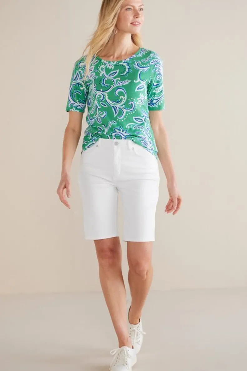 Shorts Vaqueros Slim Lavado Mareas Azules - Denim Ultra Suave con Ajuste Perfecto para Tú Dia Casual