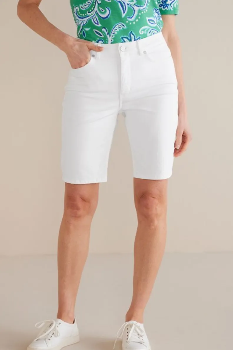Shorts Vaqueros Slim Lavado Mareas Azules - Denim Ultra Suave con Ajuste Perfecto para Tú Dia Casual