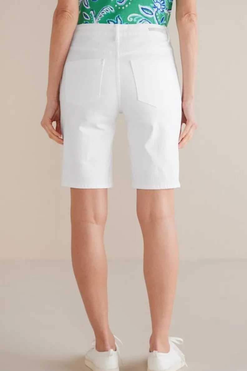 Shorts Vaqueros Slim Lavado Mareas Azules - Denim Ultra Suave con Ajuste Perfecto para Tú Dia Casual