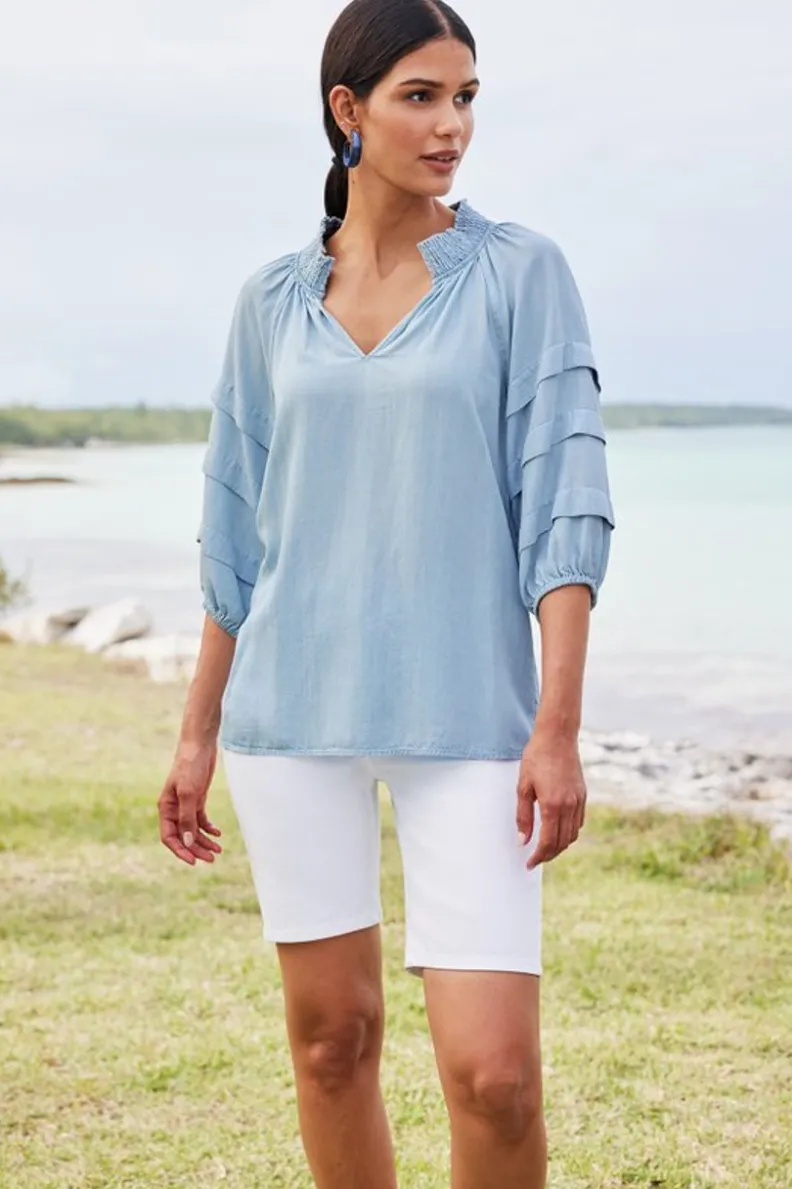 Shorts Vaqueros Slim Lavado Mareas Azules - Denim Ultra Suave con Ajuste Perfecto para Tú Dia Casual