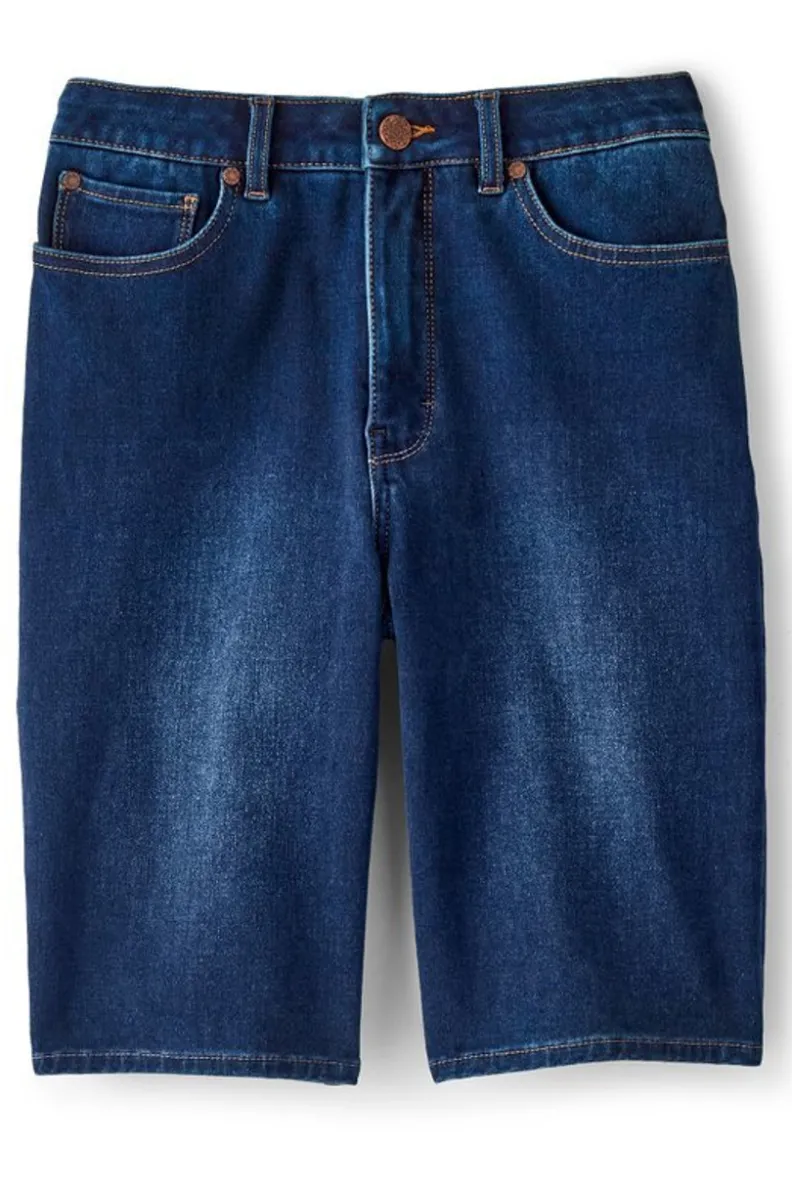 Shorts Vaqueros Slim Lavado Mareas Azules - Denim Ultra Suave con Ajuste Perfecto para Tú Dia Casual