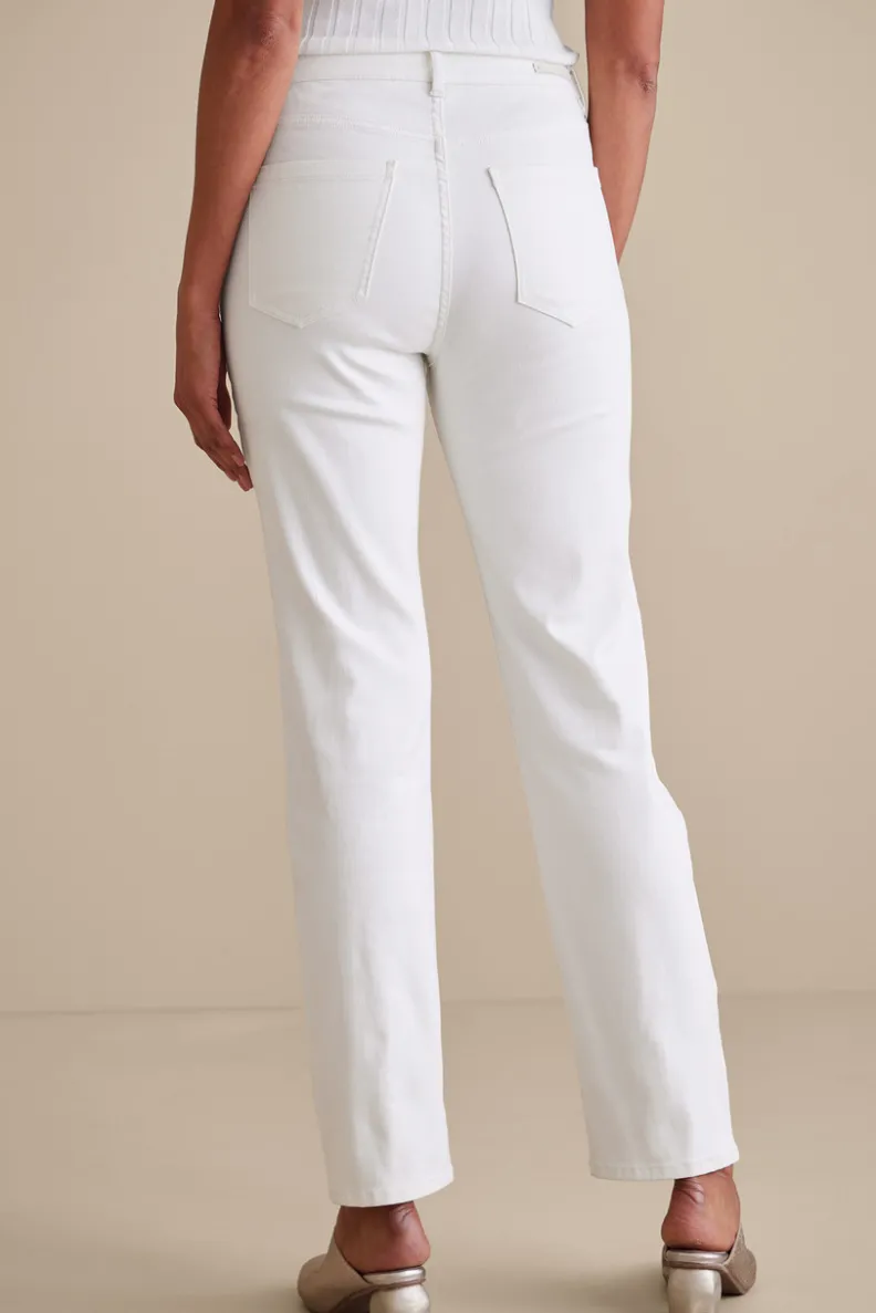 Jeans Soft Surroundings: Vaqueros Rectos en Denim Ultraconfort - Estilo Clásico que Acompaña Tu Movimiento