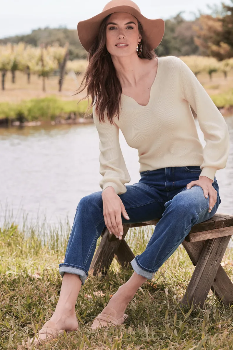 Jeans Soft Surroundings: Vaqueros Rectos en Denim Ultraconfort - Estilo Clásico que Acompaña Tu Movimiento