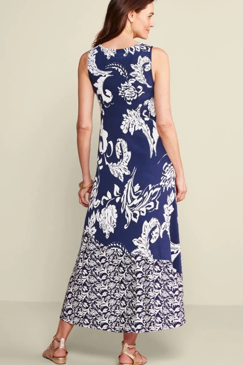 Vestido Largo Vaila con Toque Oceánico - Diseño Azores y Pañuelo Aéreo de Soft Surroundings