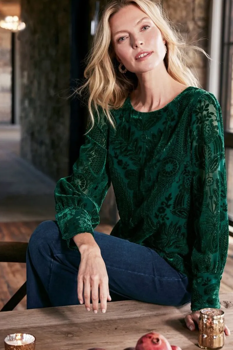 Blusa de terciopelo Vanetta - Elegancia suave para looks diarios | Colección Otoño-Invierno 2023 - Diseño Exclusivo en Telas Premium