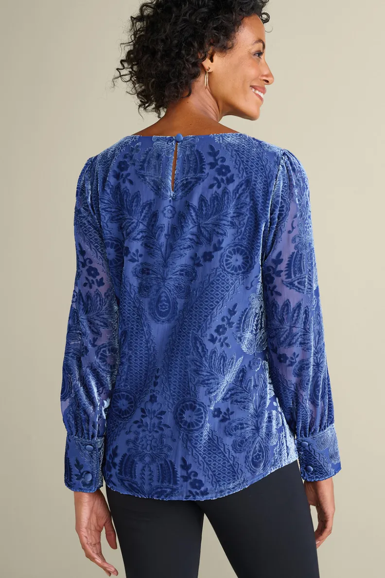 Blusa de terciopelo Vanetta - Elegancia suave para looks diarios | Colección Otoño-Invierno 2023 - Diseño Exclusivo en Telas Premium