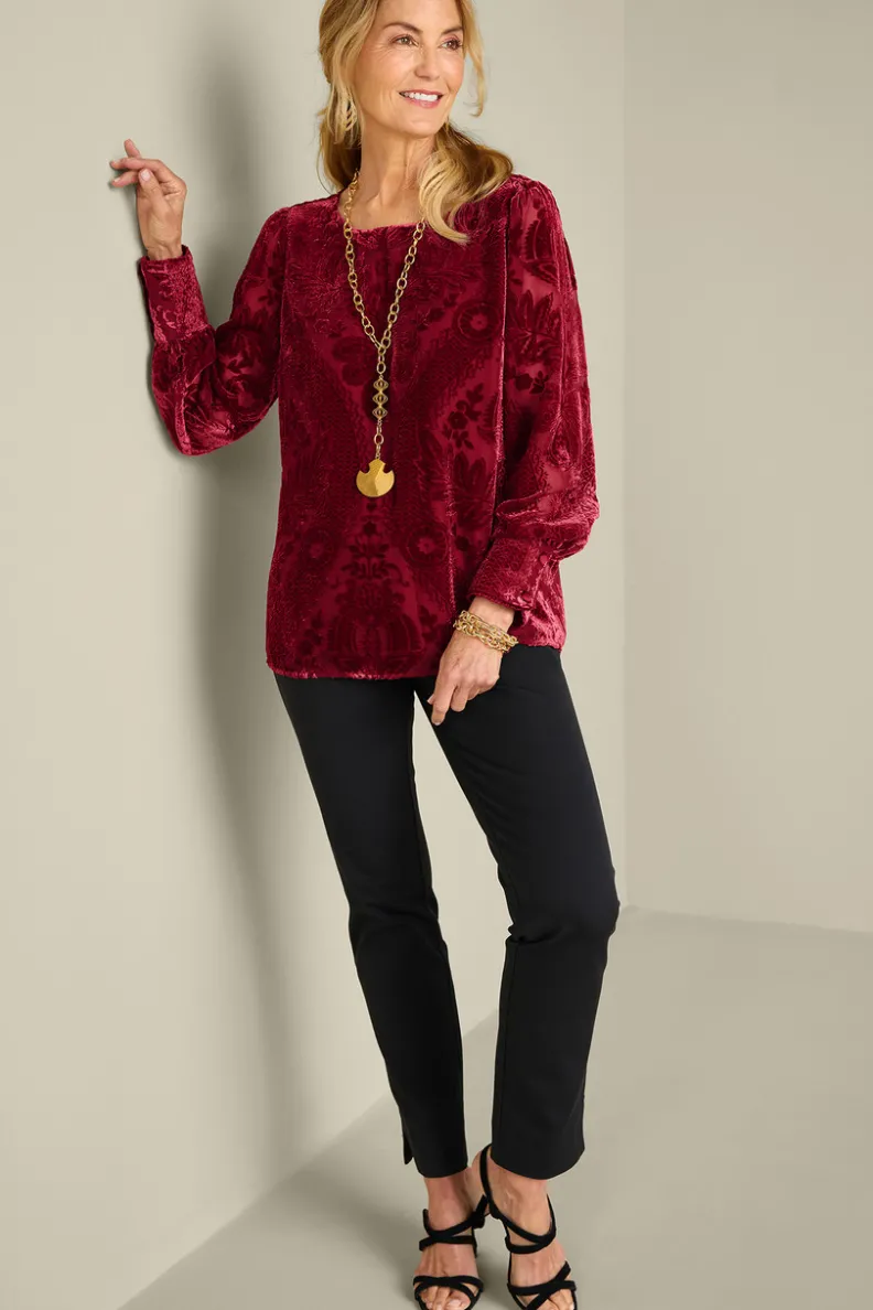Blusa de terciopelo Vanetta - Elegancia suave para looks diarios | Colección Otoño-Invierno 2023 - Diseño Exclusivo en Telas Premium
