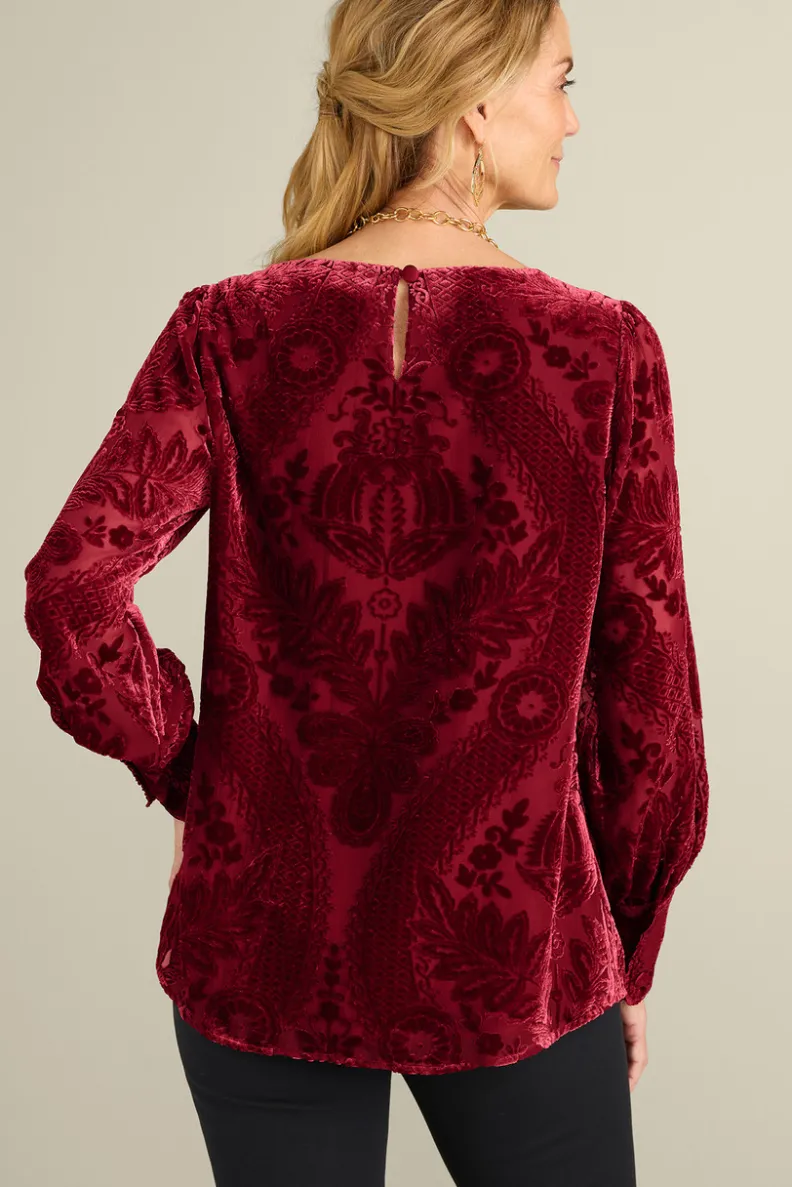 Blusa de terciopelo Vanetta - Elegancia suave para looks diarios | Colección Otoño-Invierno 2023 - Diseño Exclusivo en Telas Premium