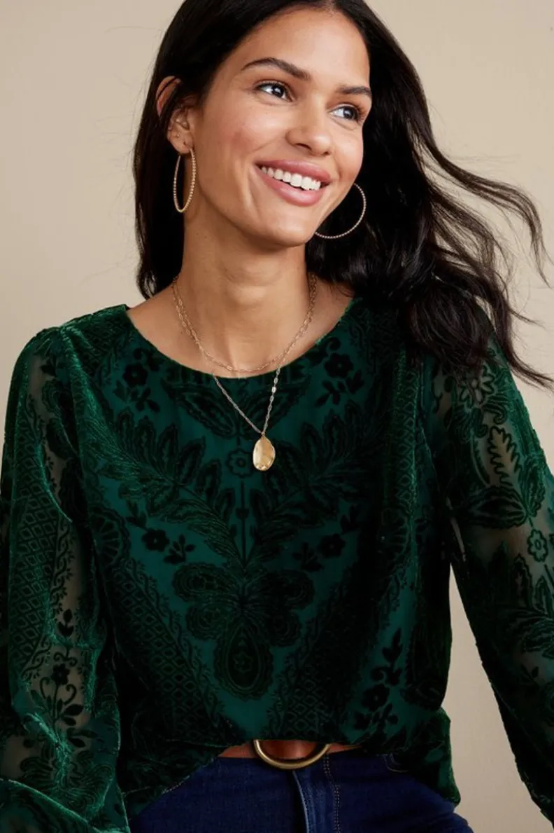 Blusa de terciopelo Vanetta - Elegancia suave para looks diarios | Colección Otoño-Invierno 2023 - Diseño Exclusivo en Telas Premium
