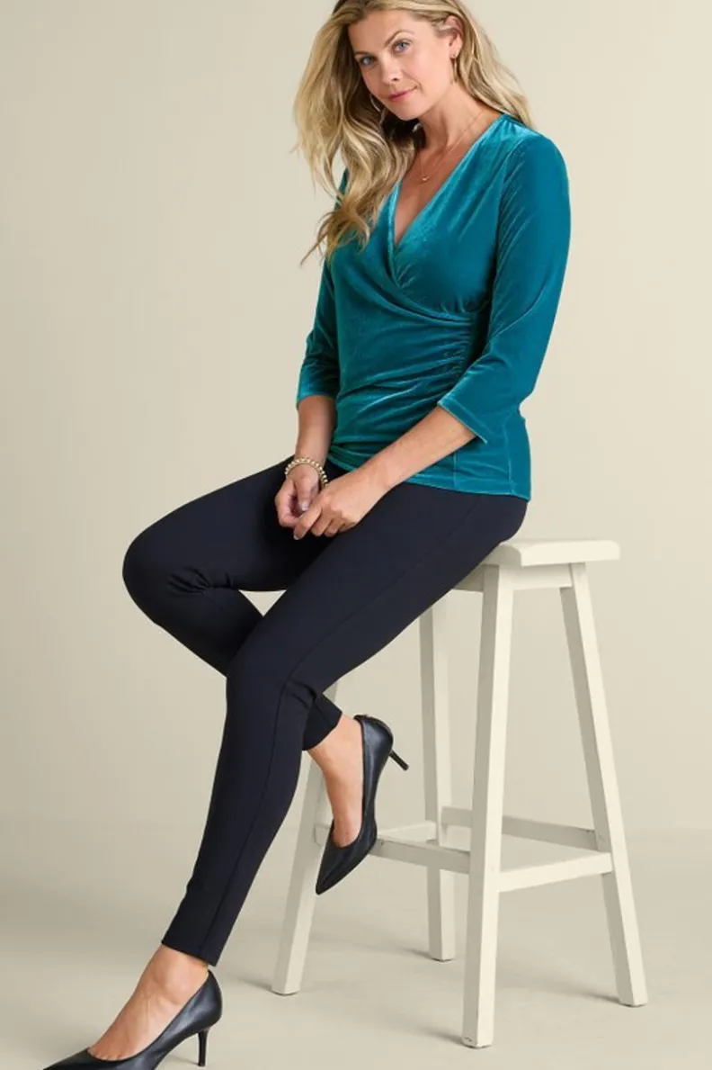 Jersey Alyssa en Terciopelo Suave - Diseño Cálido con Detalles de Punto Elegante