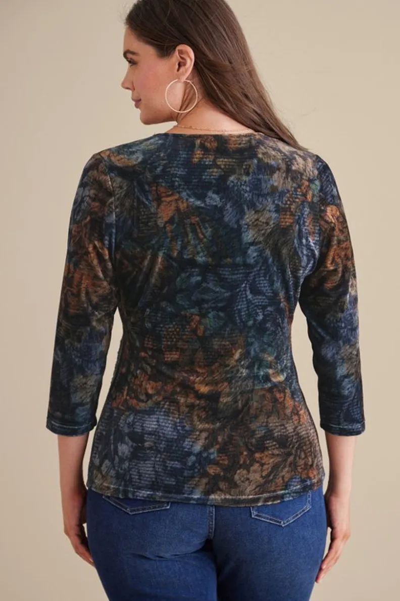 Jersey Alyssa en Terciopelo Suave - Diseño Cálido con Detalles de Punto Elegante