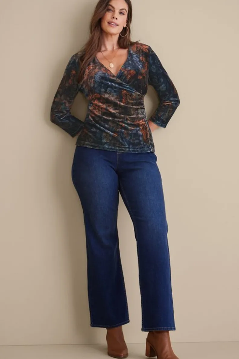 Jersey Alyssa en Terciopelo Suave - Diseño Cálido con Detalles de Punto Elegante