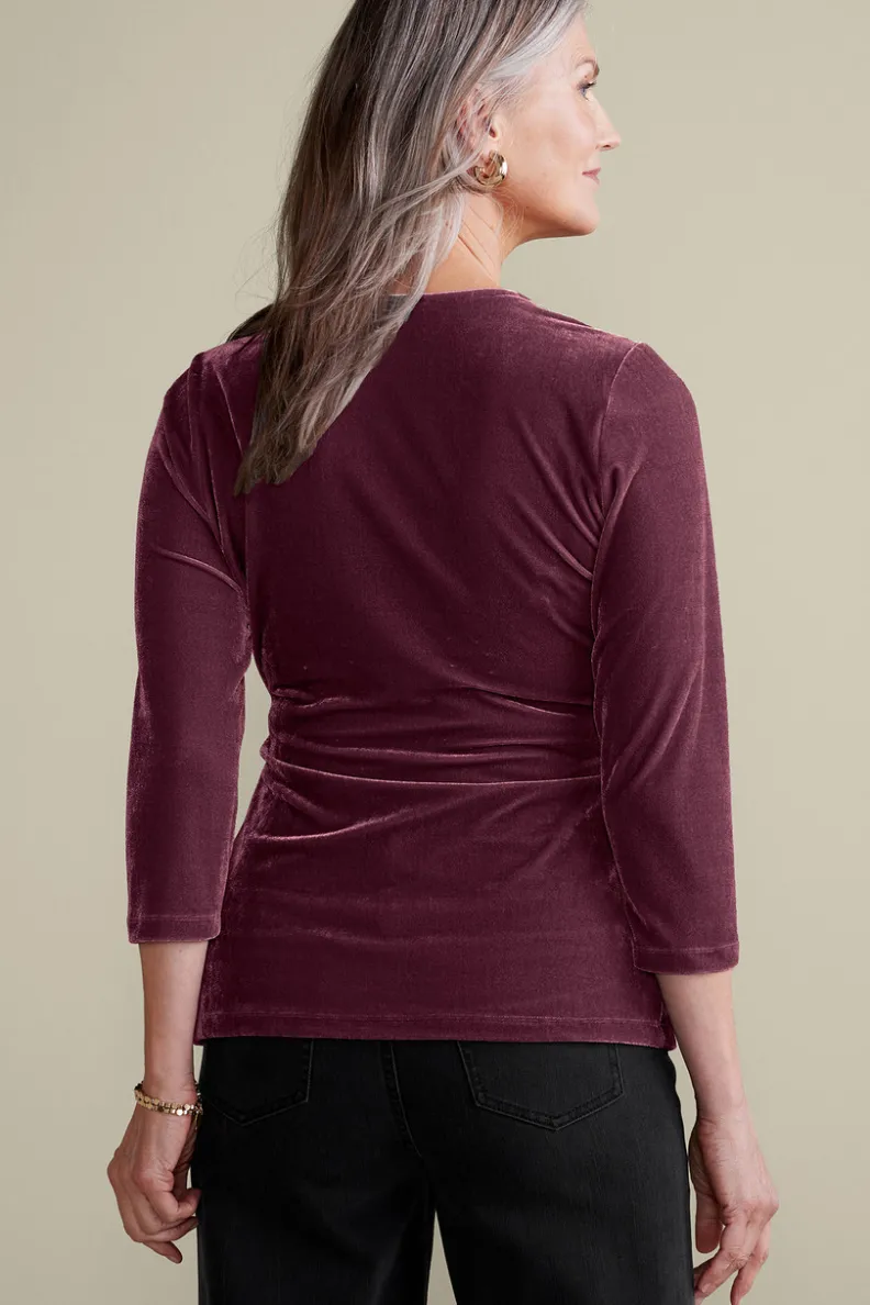 Jersey Alyssa en Terciopelo Suave - Diseño Cálido con Detalles de Punto Elegante