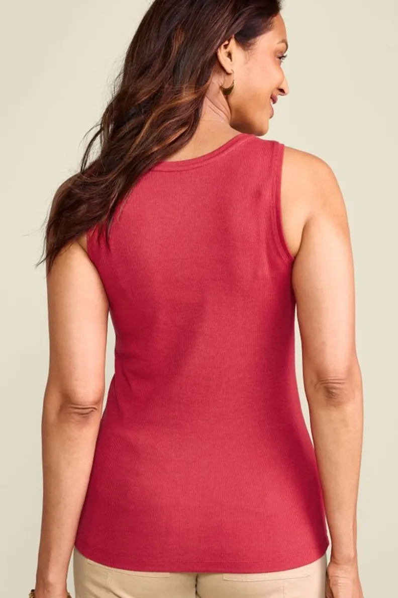 Verónica Top de Tirantes con Textura Acanalada - Diseño Cómodo de Soft Surroundings
