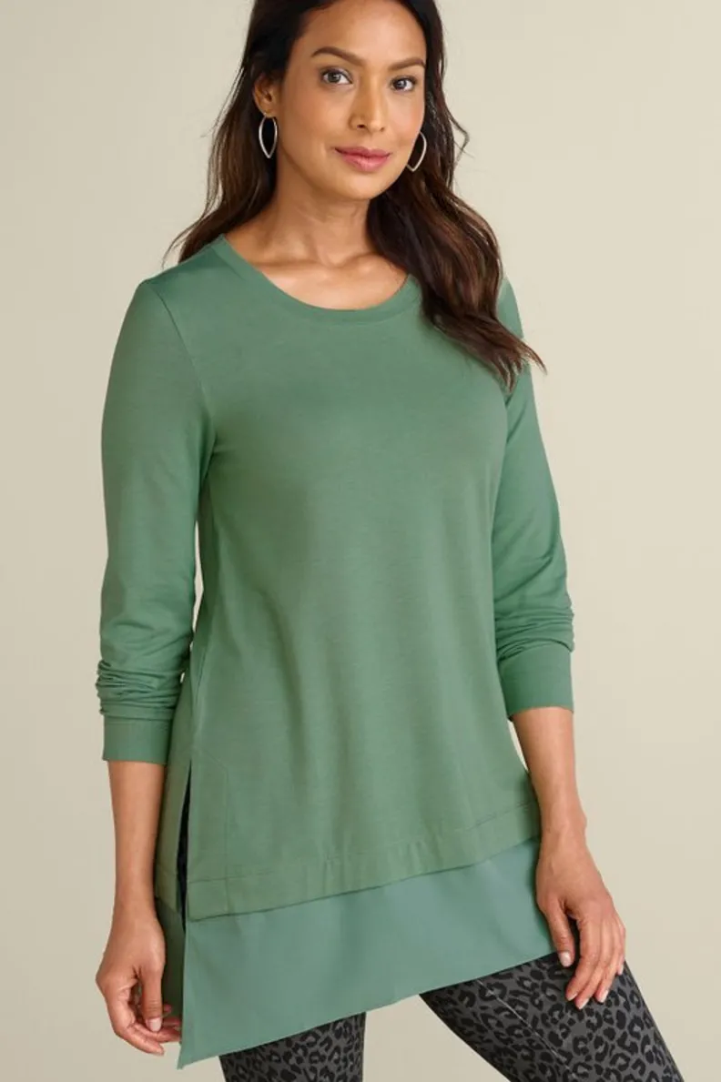 Túnica Willa de capas fluidas - Prenda versátil para looks casuales (Colección Otoño 2023, diseño suave de Soft Surroundings)