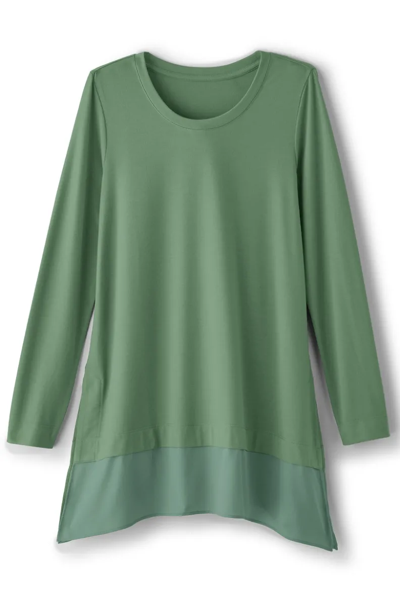 Túnica Willa de capas fluidas - Prenda versátil para looks casuales (Colección Otoño 2023, diseño suave de Soft Surroundings)