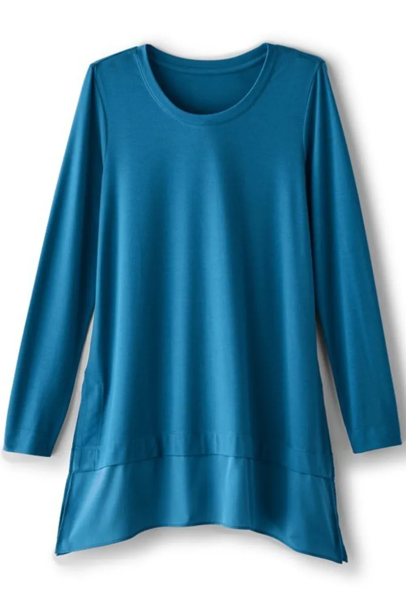 Túnica Willa de capas fluidas - Prenda versátil para looks casuales (Colección Otoño 2023, diseño suave de Soft Surroundings)