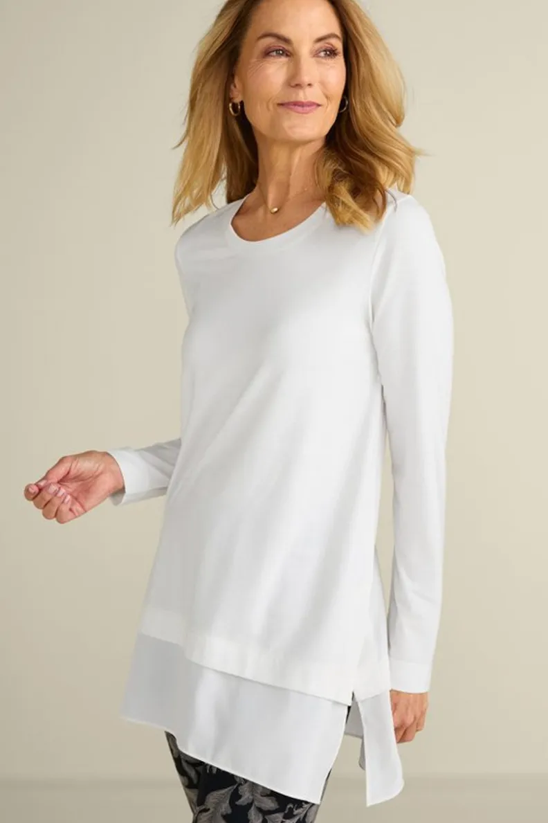 Túnica Willa de capas fluidas - Prenda versátil para looks casuales (Colección Otoño 2023, diseño suave de Soft Surroundings)