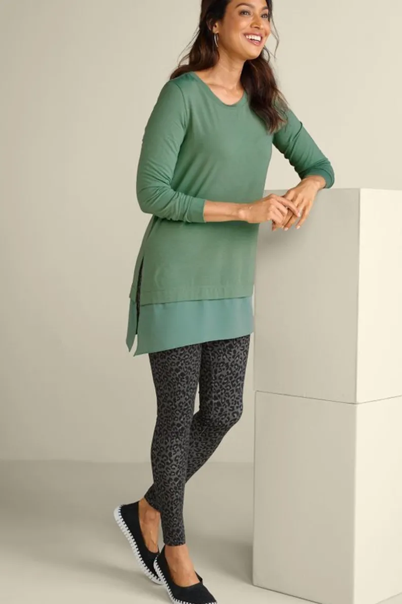 Túnica Willa de capas fluidas - Prenda versátil para looks casuales (Colección Otoño 2023, diseño suave de Soft Surroundings)